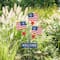 Glitzhome® 42" Patriotic Welcome Metal Flags Yard Stake